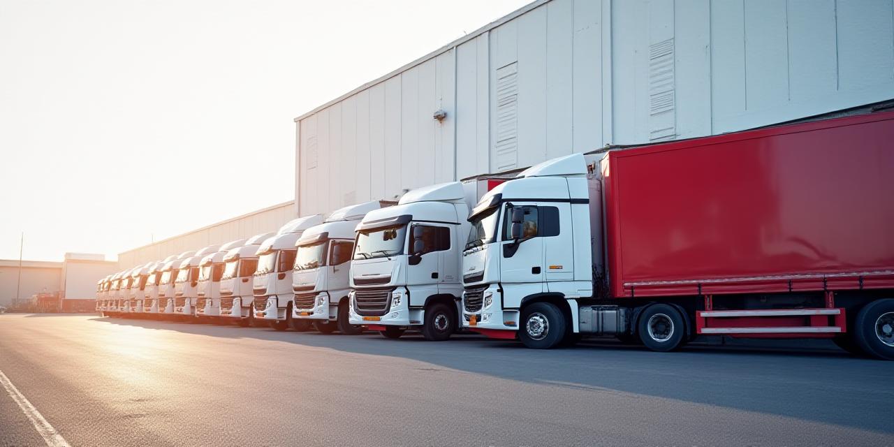 A professional fleet of transport vehicles at a Lancaster warehouse