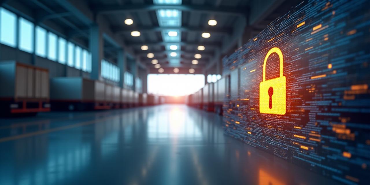Secure digital logistics infrastructure visualization